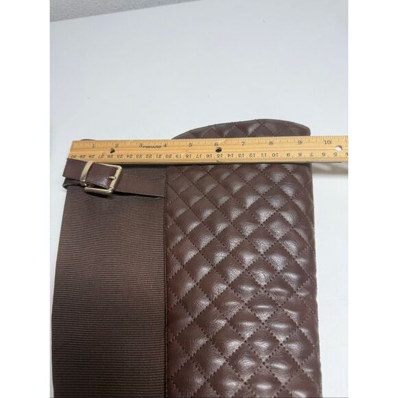 Torrid Wide Calf Brown Quilted Riding Boots Size 11 See Description - Picture 11 of 15